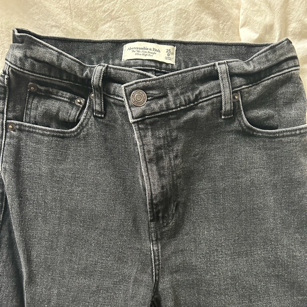 Abercrombie 90’s High Rise Black Jeans